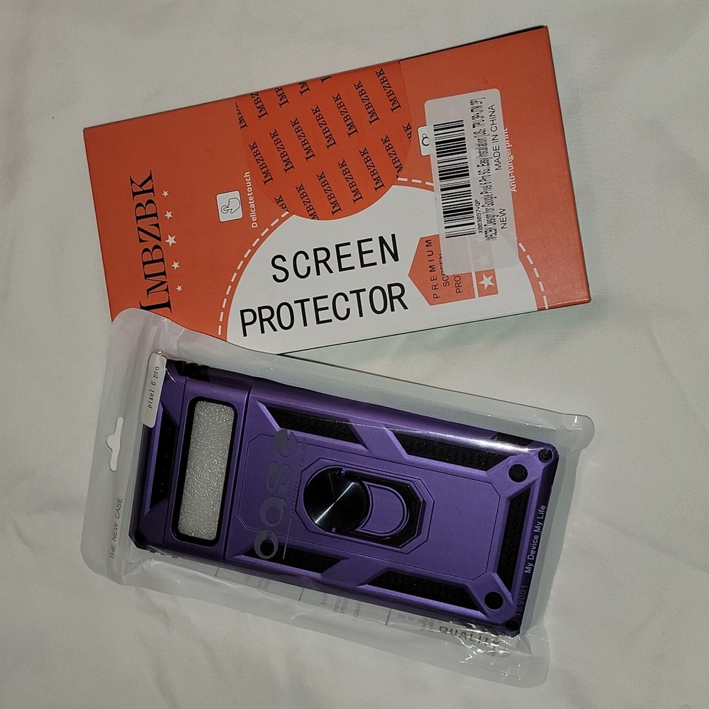 Google Pixel 6 Pro 5G Case and Screen Protector Bundle
